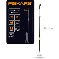 Fiskars UPX86 PowerGearX Teleskopik Yüksek Dal Budama Makası 