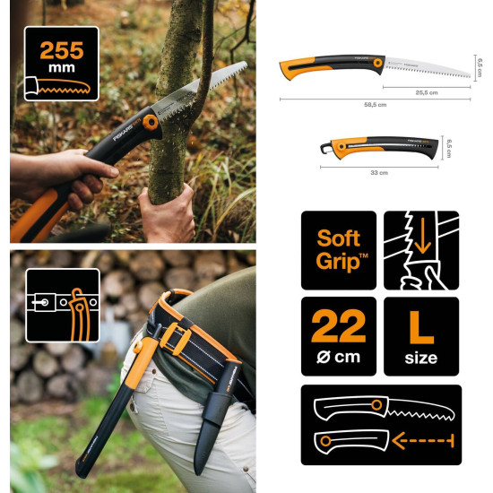 Fiskars SW75 L Xtract Bahçe Testeresi 1000614 Fiskars SW75 L Xtract Bahçe Testeresi 1000614